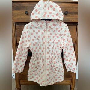 Urban Republic girls Pink polk-a-dot raincoat